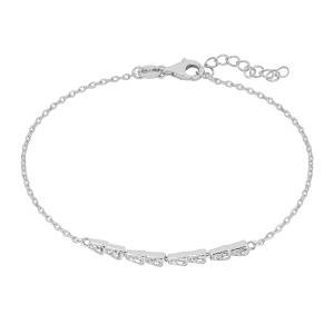 Lykken Casuals Silverarmband zirkon 17+3cm