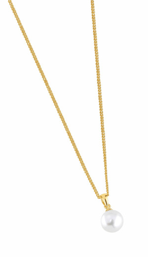 Lykken Pearls pärlhalsband förgyllt