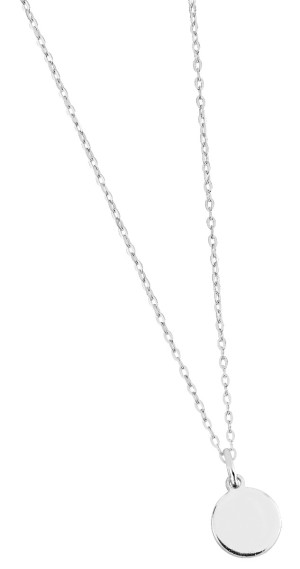 Lykken Casuals Bokstavshalsband med gravyr silver
