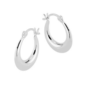 Lykken Casuals chunky silverhoops 19 mm