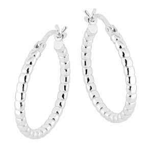 Lykken Casuals creolörhängen i silver 25mm