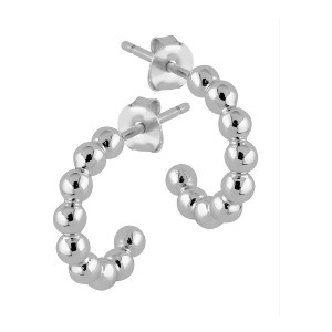 Lykken Casuals silverfärgade stiftörhängen 14 mm