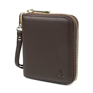 Aarni brun Mini Clutch plånbok guld