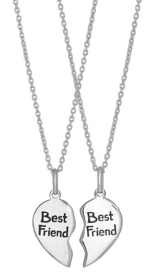Nordahl Jewellery barn vänner hjärt halsband 225 122