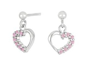 Nordahl Jewellery barn hjärt pink örhängen 325 181