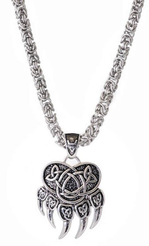 Northern Viking Jewelry NVJRS047 halsband Bear Paw