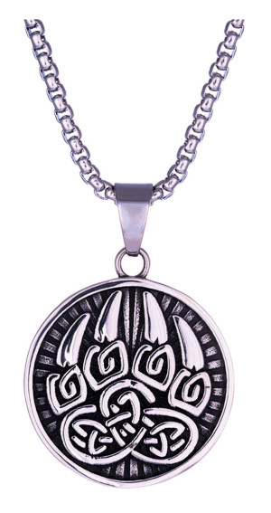 Northern Viking Jewelry Björnens Tass halsband NVJRS105
