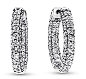 Pandora Timeless Pave Single-row hoops 292624C01