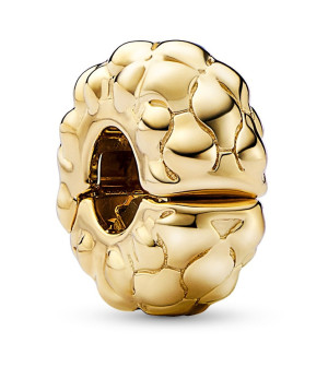 Pandora Moments Fixed clips charm 14k Gold-plated klämmstop 762716C00
