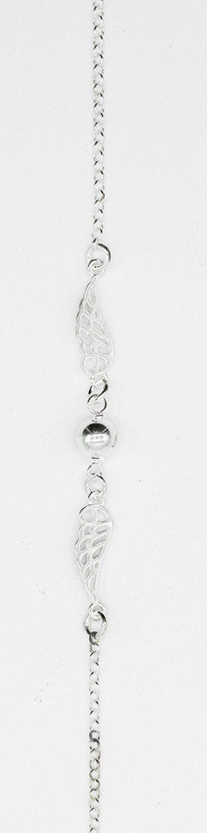 Övrigt Fjäderarmband i sterling silver 18.5 cm R209/18.5