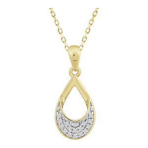 Lykken Elegance guld hängsmycke med diamant x 0,05 ct