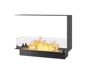 INFIRE INSIDE U800 SLIM LINE Biokominek trójstronny do zabudowy