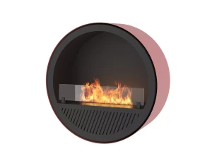 INFIRE INCYRCLE WALL SLIM LINE RÓŻOWO-CZARNY Biokominek okrągły do zawieszenia