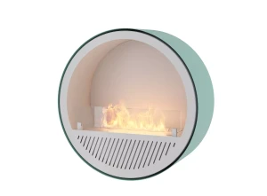 INFIRE INCYRCLE WALL SLIM LINE ZIELONO-BIAŁY Biokominek okrągły do zawieszenia