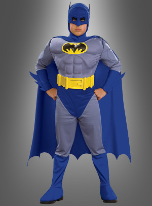Kinderkostüm Batman Comicversion - Karneval, Mottoparty Zubehör für Jungen, Kinder