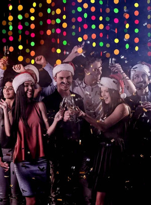 80er Jahre Neon Girlanden Kreise 440cm Deko - Variante Kreise - Karneval, Kindergeburtstag, Mottoparty Zubehör