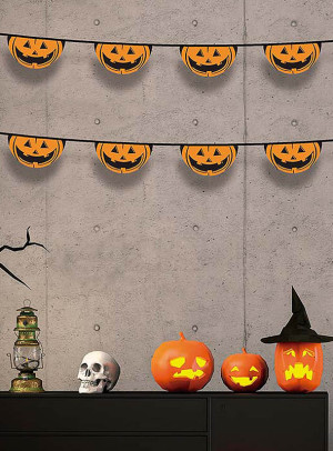Halloween Girlanden Kürbis - Variante Kürbisse - Halloween Zubehör