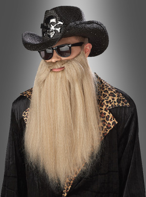 Vollbart blond für Rocker und Biker - Karneval, Mottoparty Zubehör für Herren