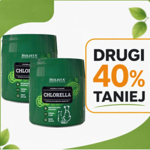 HOLISTA Chlorella - suplementy dla psa i kota - 100g + DRUGI 40% TANIEJ