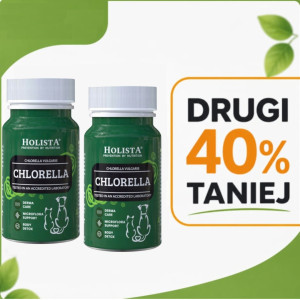 HOLISTA Chlorella - suplementy dla psa i kota - 90 tabletek + DRUGI 40% TANIEJ