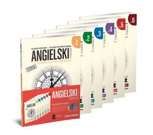 PAKIET ANGIELSKI W TŁUMACZENIACH GRAMATYKA TOMY 1-6 FILAK