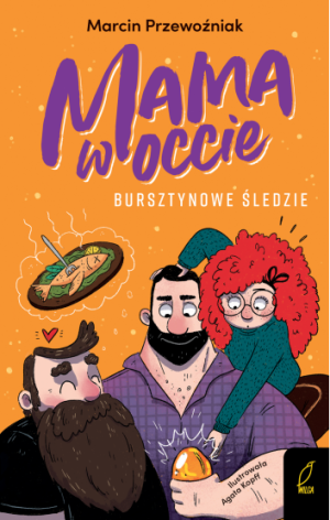 BURSZTYNOWE ŚLEDZIE MAMA W OCCIE PRZEWOŹNIAK NOWA