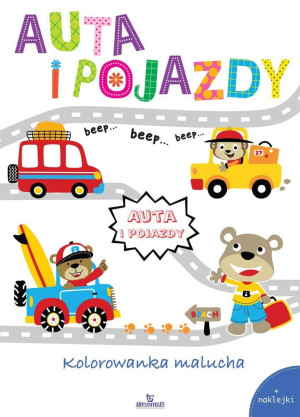 AUTA I POJAZDY KOLOROWANKA MALUCHA
