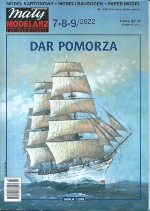 7-8-9/2022 MAŁY MODELARZ DAR POMORZA MODEL KARTONOWY 1:200