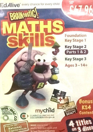 MATHS SKILLS CD FOUNDATION KS1 KS2 PART 1-2 KS3