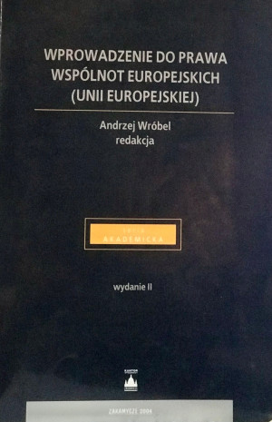 WPROWADZENIE DO PRAWA WSPÓLNOT EUROPEJSKICH
