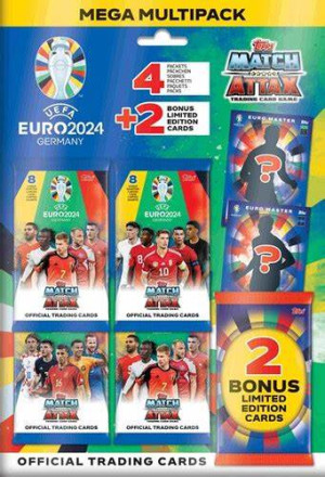 MEGA MPACK UEFA EURO 2024 GERMANY 34 KARTY + 2 LIMITED LEWANDOWSKI RONALDO