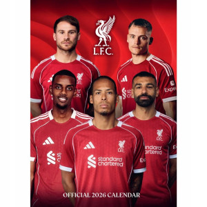FC LIVERPOOL KALENDARZ 2026 SALAH VAN DIJK MAC ALLISTER ISAK