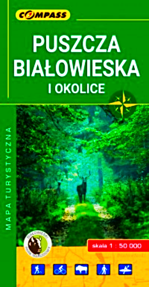 PUSZCZA BIAŁOWIESKA I OKOLICE MAPA 1 :50000 BIAŁOWIEŻA