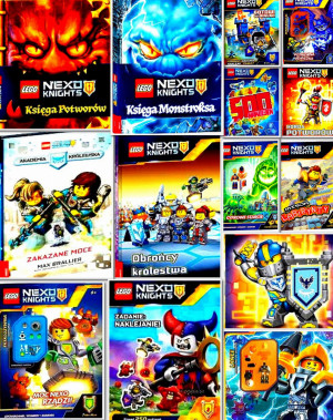 LEGO NEXO KNIGHTS X 14 MOSSTROKSA POTWORÓW FIGURKI NAKLEJKI