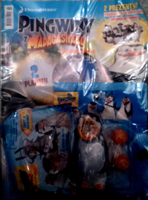 PINGWINY Z MADAGASKARU + FIGURKA + ZABAWKA