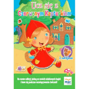 UCZ SIE Z CZERWONYM KAPTURKIEM NAKLEJKI ĆWICZENIA