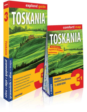 TOSKANIA 3W1 PRZEWODNIK ATLAS MAPA KAMILA KOWALSKA