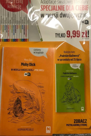 MOBY DICK HERMAN MELVILLE WERSJA ANGIELSKA I POLSKA