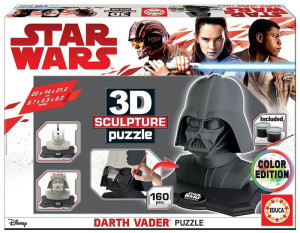 PUZZLE 3D 160 ELEMENTÓW RZEŹBA LORD VADER CZARNY