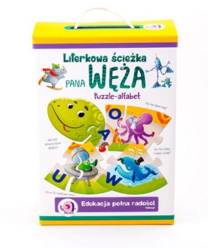 PUZZLE LITERKOWA ŚCIEŻKA PANA WĘŻA ALFABET