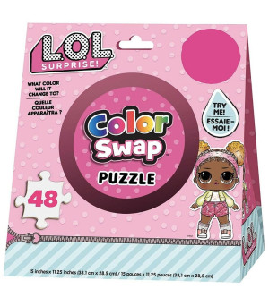 PUZZLE 48 ELEMENTÓW LOL SURPRISE ZMIENIAJĄCE KOLOR
