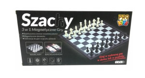 SZACHY 3W1 MAGNETYCZNE WARCABY BACKGAMMON