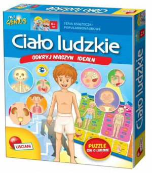 I'M GENIUS CIAŁO LUDZKIE PUZZLE I KSIĄŻECZKA EDUKACYJNA