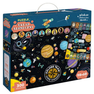 PUZZLE UKŁAD SŁONECZNY 300 ELEMENTÓW EDUKACYJNE