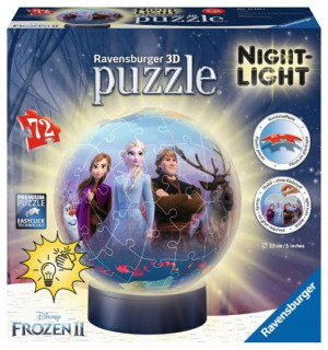 PUZZLE 3D 72 ELEMENTY KRAINA LODU 2 LAMPKA