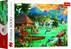 PUZZLE 3000 ELEMENTÓW ŻYCIE NA WYSPIE TREFL