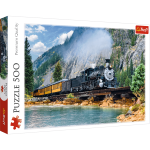 PUZZLE 500 ELEMENTÓW GÓRSKI POCIĄG