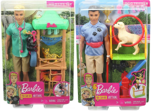 BARBIE KARIERA. GJM32 KEN ZE ZWIERZĄTKIEM, MIX WZORÓW