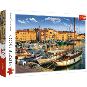 PUZZLE 1500 ELEMENTÓW STARY PORT W SAINT TROPEZ