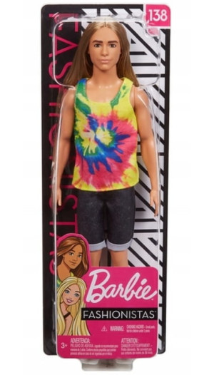 BARBIE GHW660 LALKA KEN Z DŁUGIMI WŁOSAMI